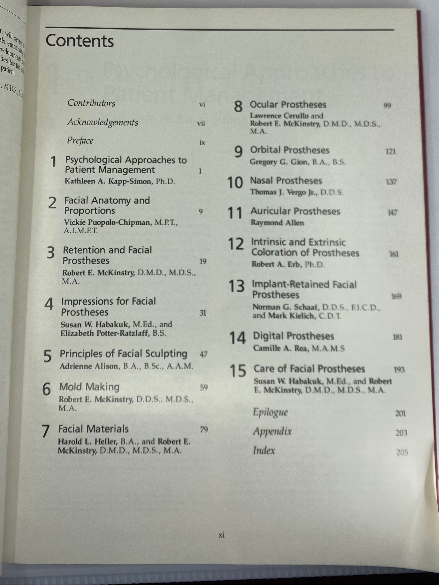 FUNDAMENTALS OF FACIAL PROSTHETICS ***INCLUDES J-912 DICTIONARY***